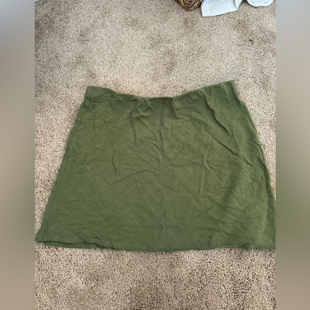PACSUN GREEN MINI SKIRT